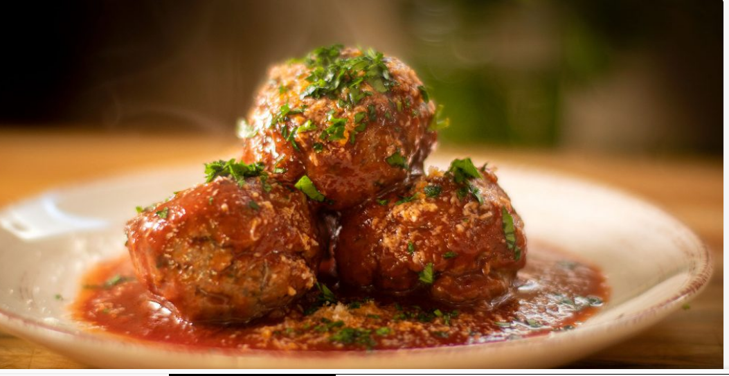 Italian Meatballs; Bolognese sauce, and Bruschetta Crostini